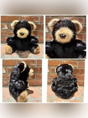 Vintage 12” Real Mink Bear